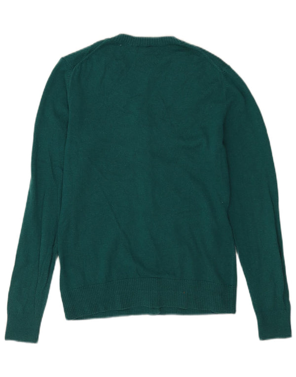 Женский кардиган Gap UK 12, хлопковый средний зеленый цвет