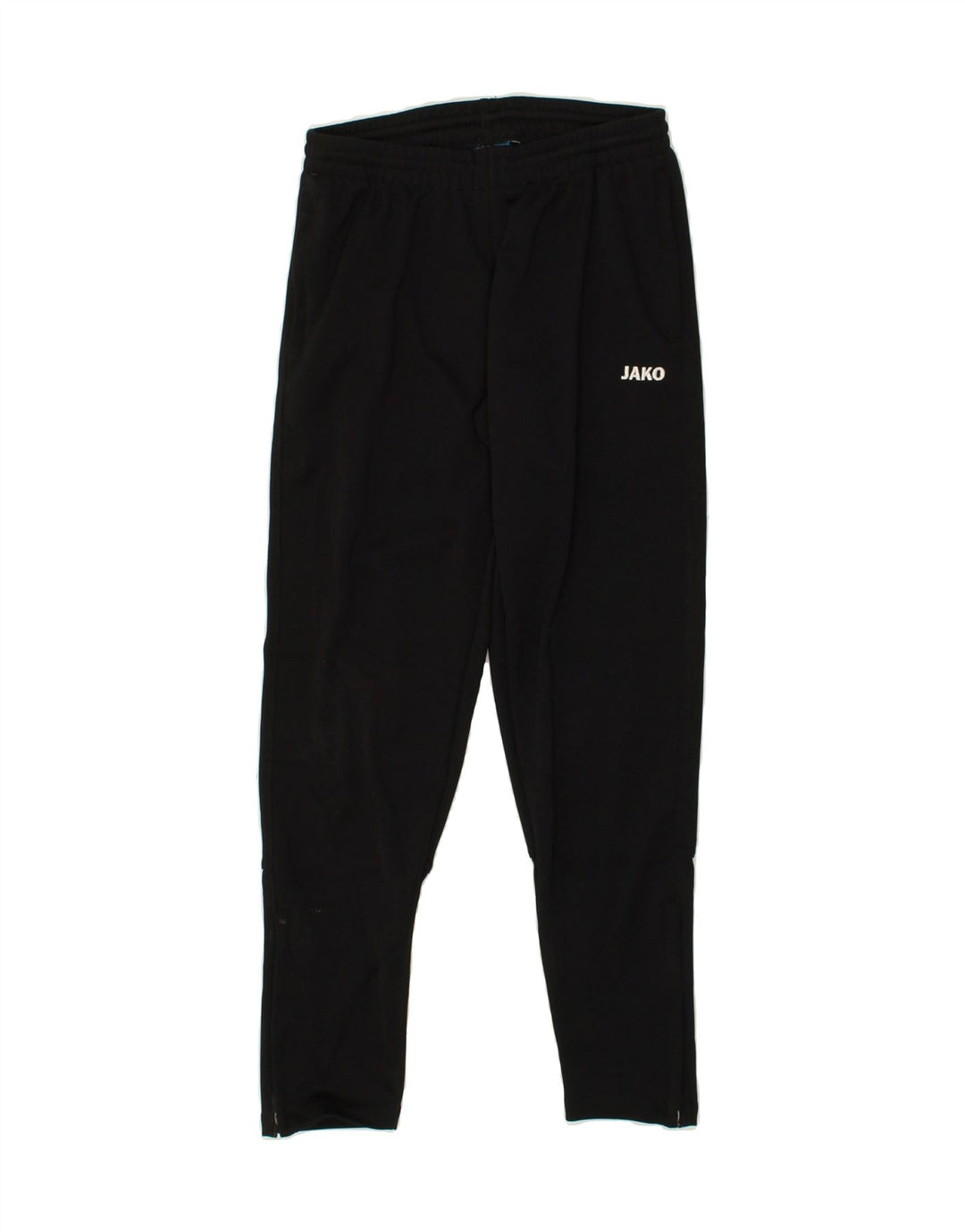 JAKO Boys Tracksuit Trousers 11-12 Years Black Polyester | Vintage Jako | Thrift | Second-Hand Jako | Used Clothing | Messina Hembry 
