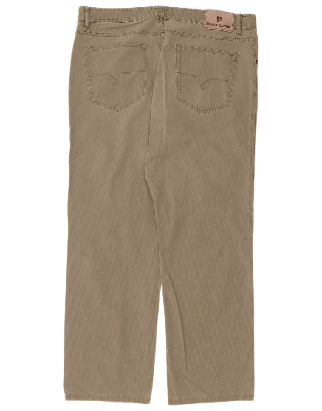 Мужские прямые повседневные брюки PIERRE CARDIN W40 L30, зеленый хлопок