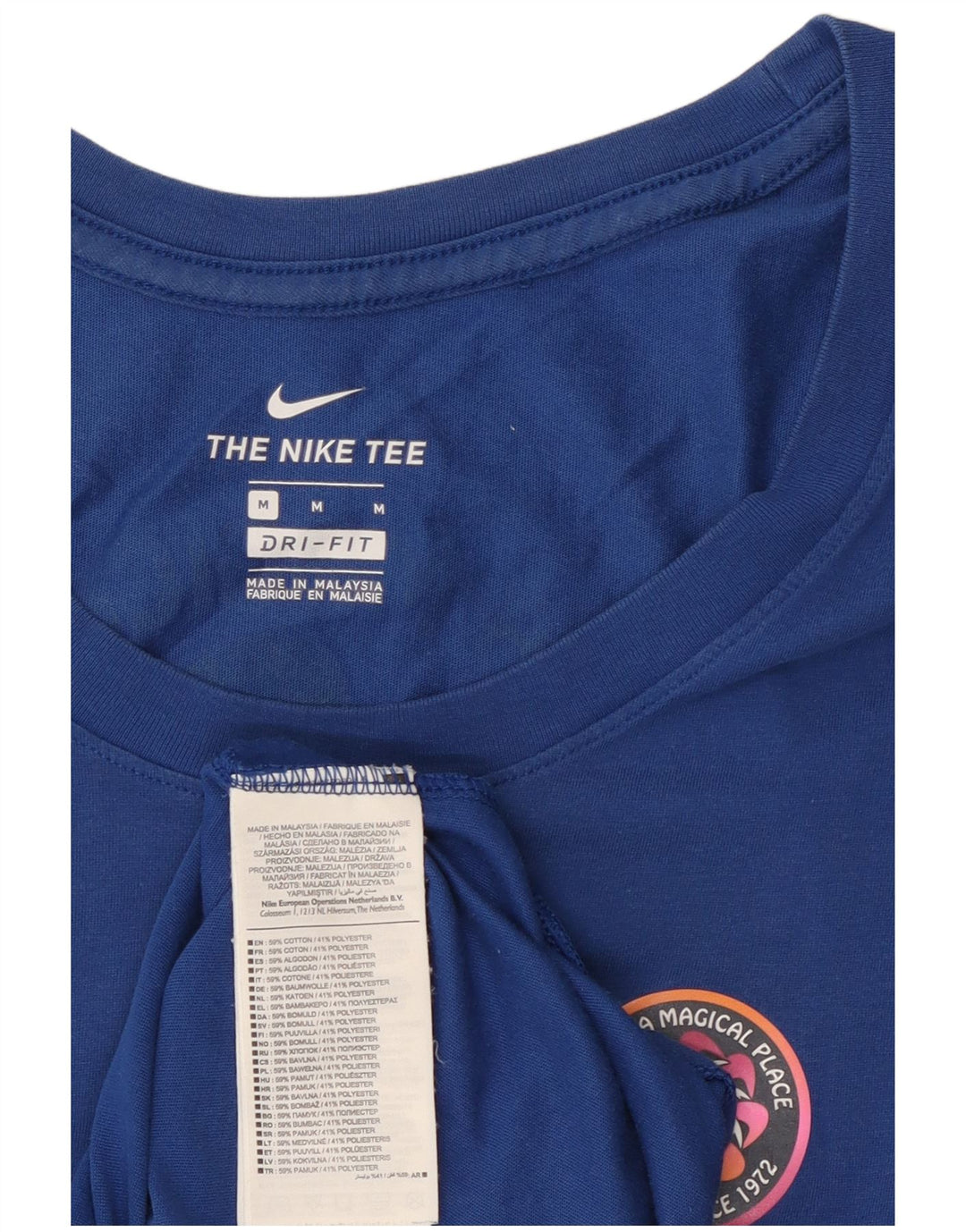 Мужской жилет с графическим рисунком Nike, средний синий хлопковый