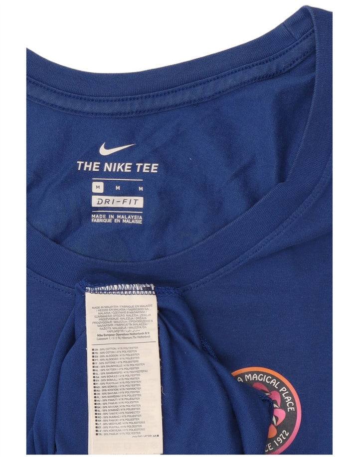 Мужской жилет с графическим рисунком Nike, средний синий хлопковый
