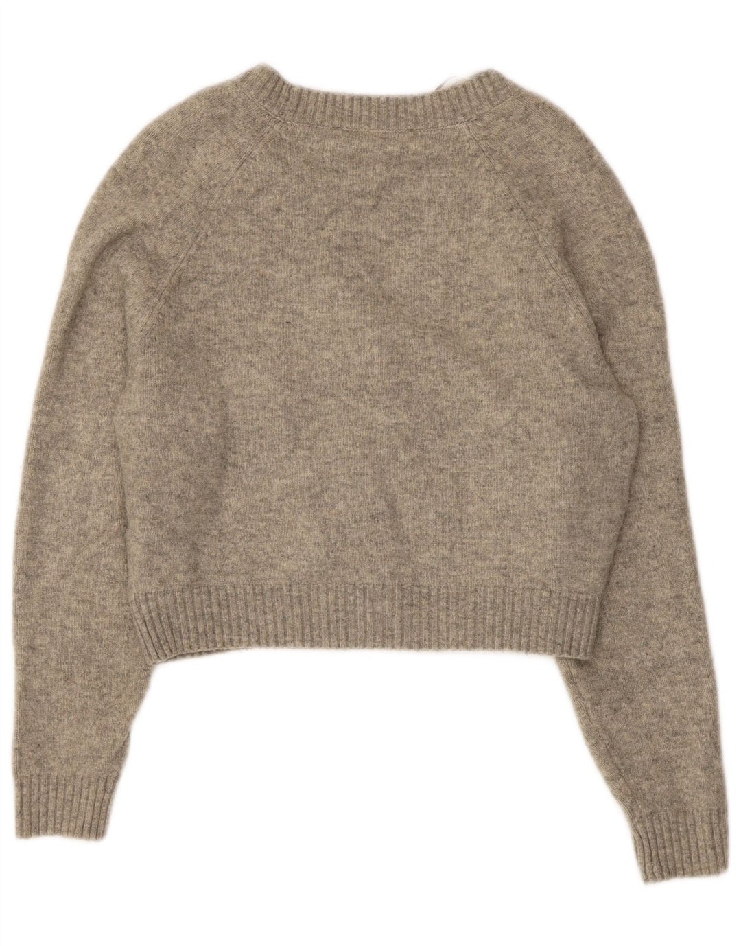 Женский укороченный кардиган оверсайз Zara UK 10, маленький серый в крапинку