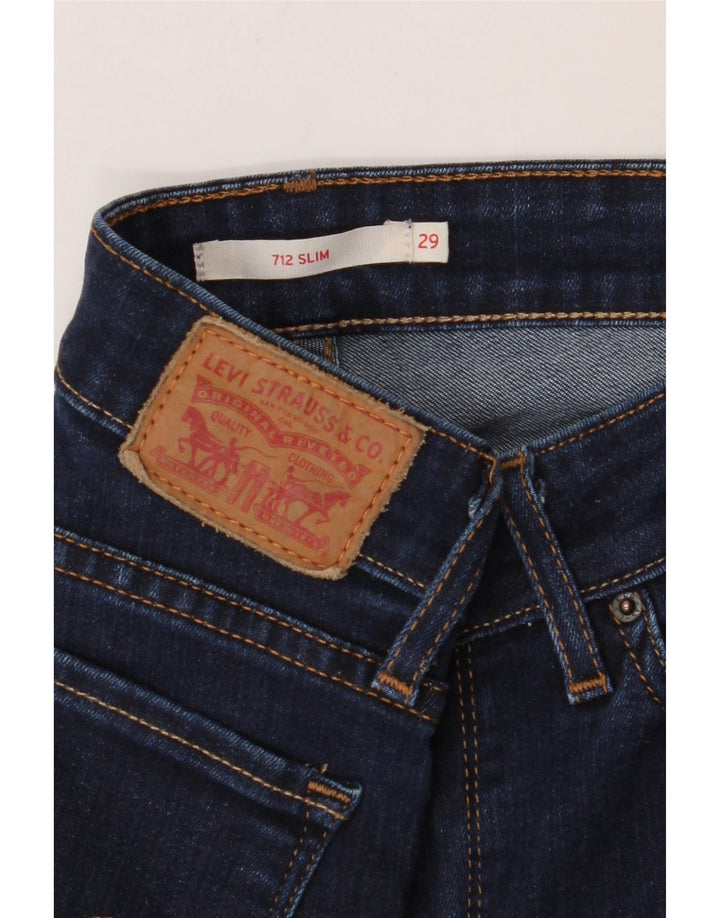 Женские джинсы LEVI'S 712 Slim W29 L31 Темно-синие, хлопок