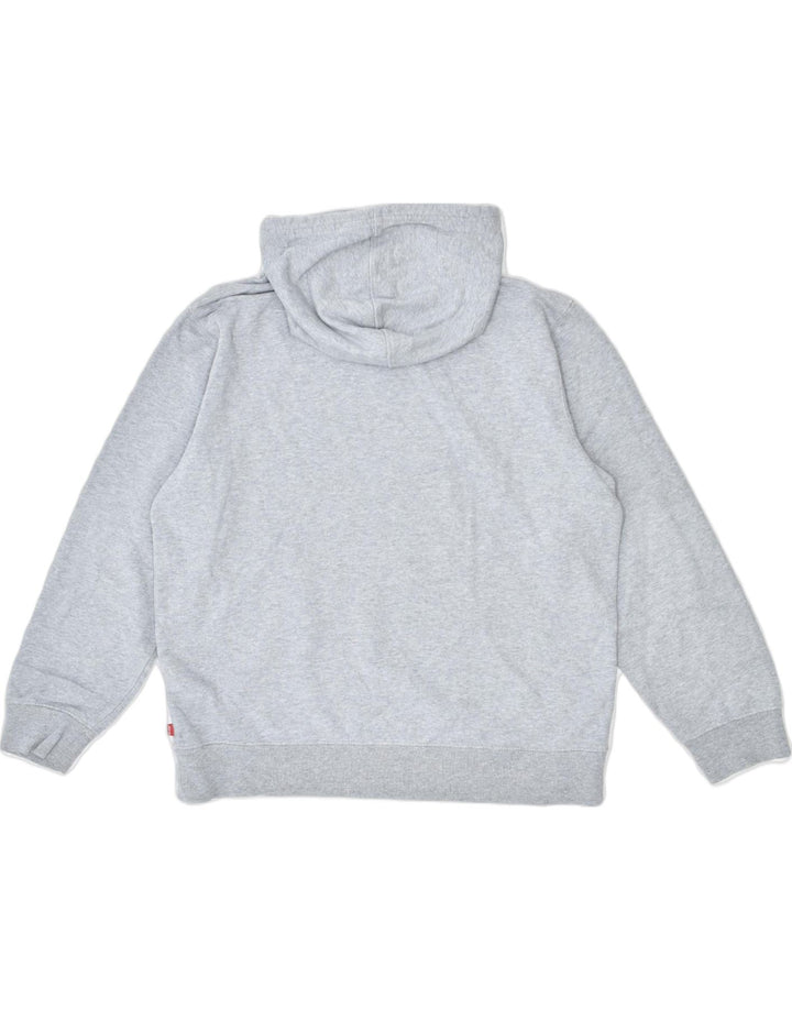 LEVI'S Mens Graphic Hoodie Jumper Small Grey Cotton Sports | Vintage | Thrift | Second-Hand | Used Clothing | Messina Hembry 