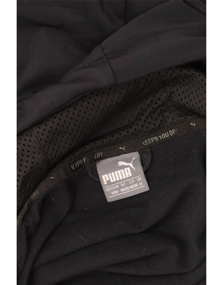 Мужской свитер с капюшоном на молнии PUMA, средний черный