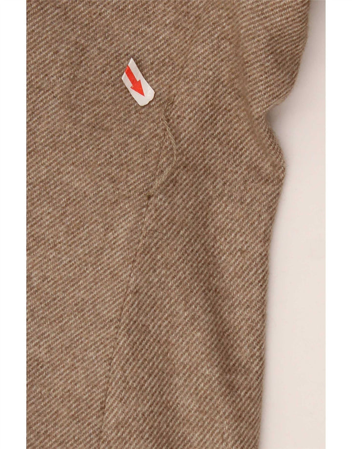 Женский пиджак на 1 пуговице Massimo Dutti UK 12, средний бежевый