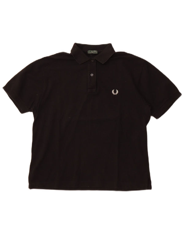 Женская рубашка поло Fred Perry UK 20 2XL, черный хлопок
