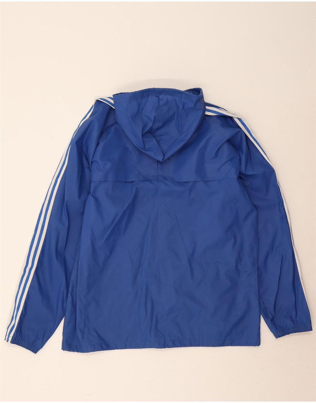 Мужская куртка-дождевик Adidas с капюшоном UK 38, средний синий полиамид