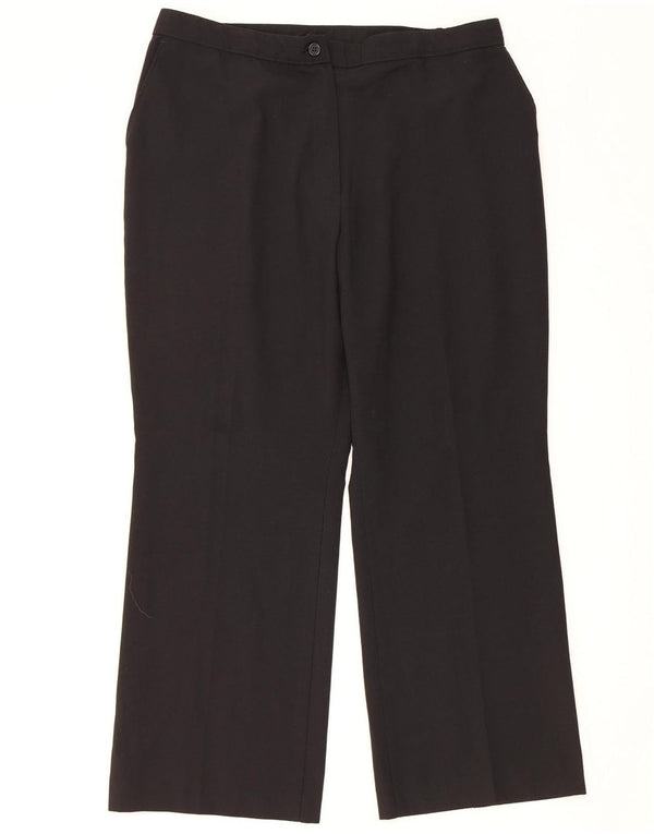 Женские прямые повседневные брюки Marks & Spencer UK 18 XL W36 L27 черные