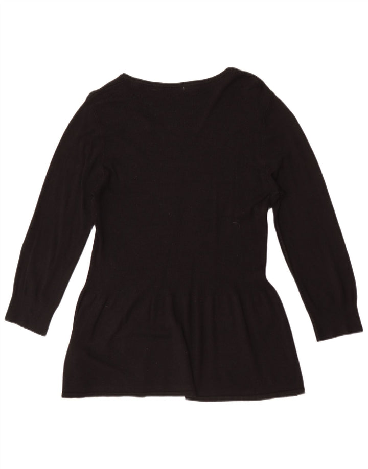 Женская туника с рукавом 3/4 Marks & Spencer UK 14, средний черный, вискоза
