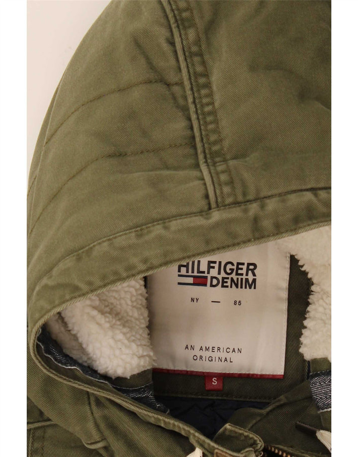 Мужская парка Tommy Hilfiger с капюшоном UK 36, маленький хаки