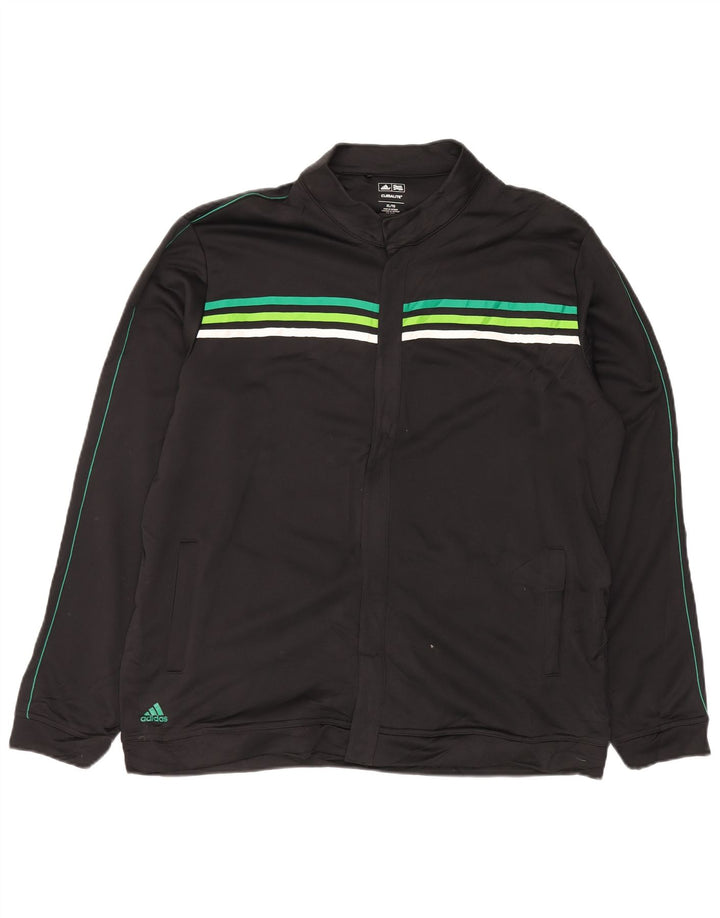 Мужская спортивная куртка Adidas Climalite XL, черный полиэстер