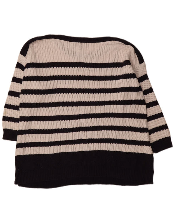 Женский джемпер с вырезом лодочкой Laura Ashley, Великобритания 18 XL, белый