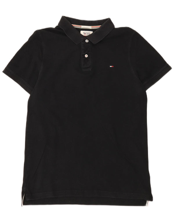 Мужская рубашка-поло Tommy Hilfiger XL, черный хлопок