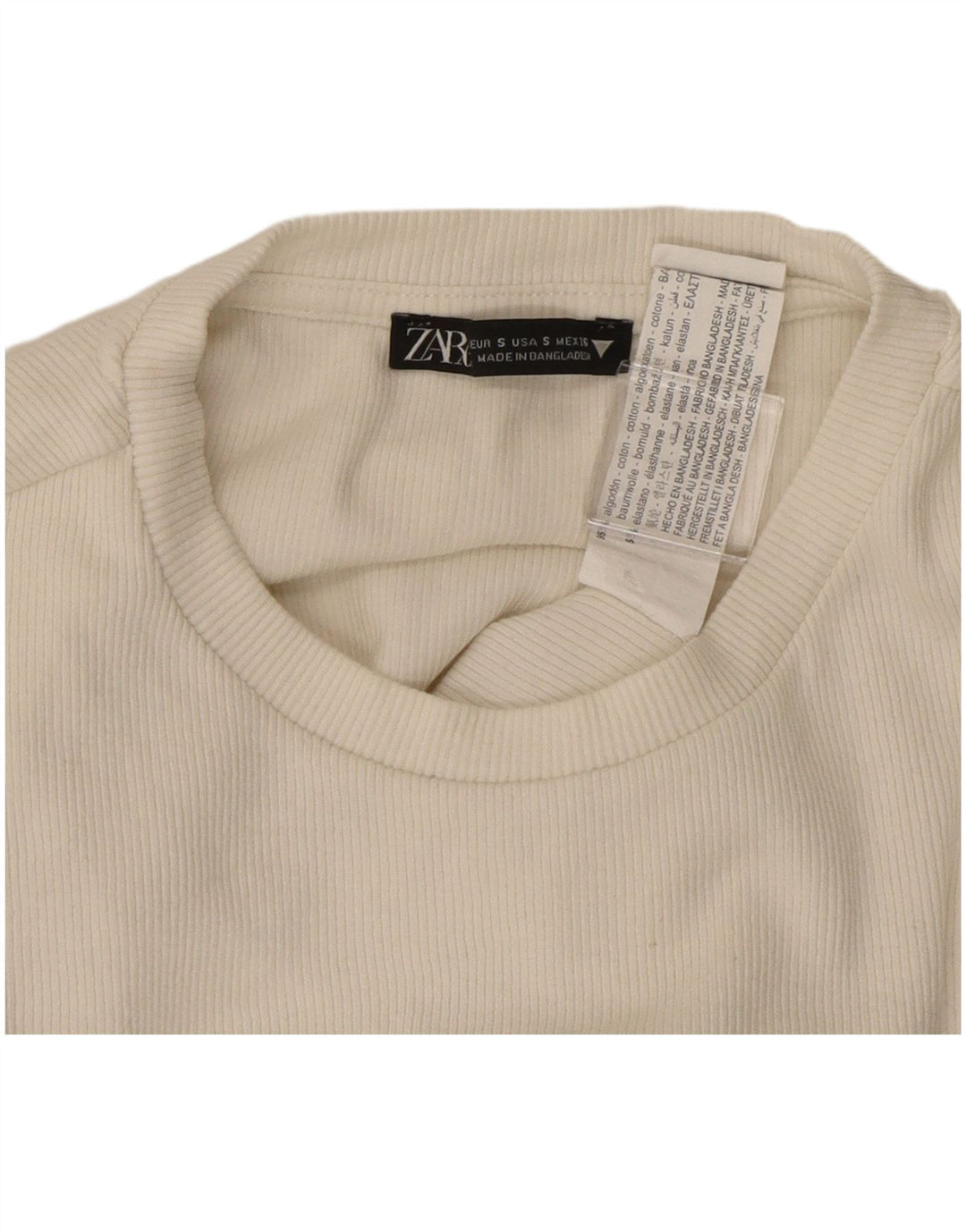 Женское боди с длинными рукавами ZARA UK 8, маленький размер, белый хлопок