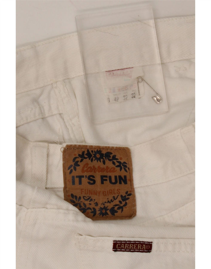 CARRERA Женская джинсовая юбка IT 42 Medium W32 Белый хлопок