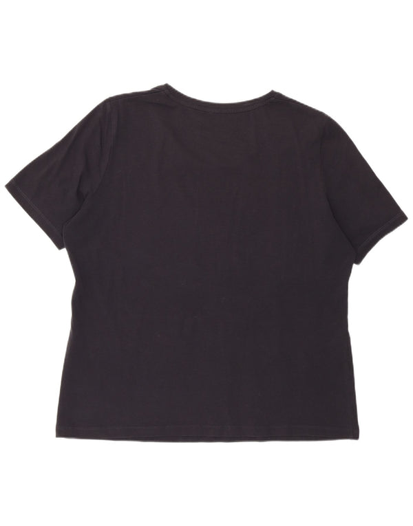 Женская футболка Perte by Krizia Regular с рисунком Top UK 12 Medium Navy Blue