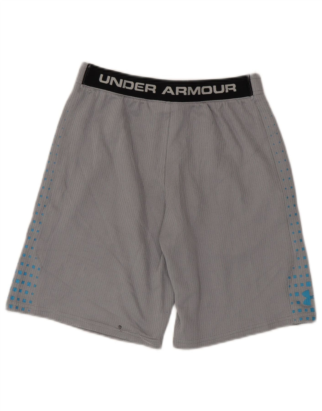 Спортивные шорты Under Armour для мальчиков 11–12 лет, большие серые, полиэстер с цветными блоками