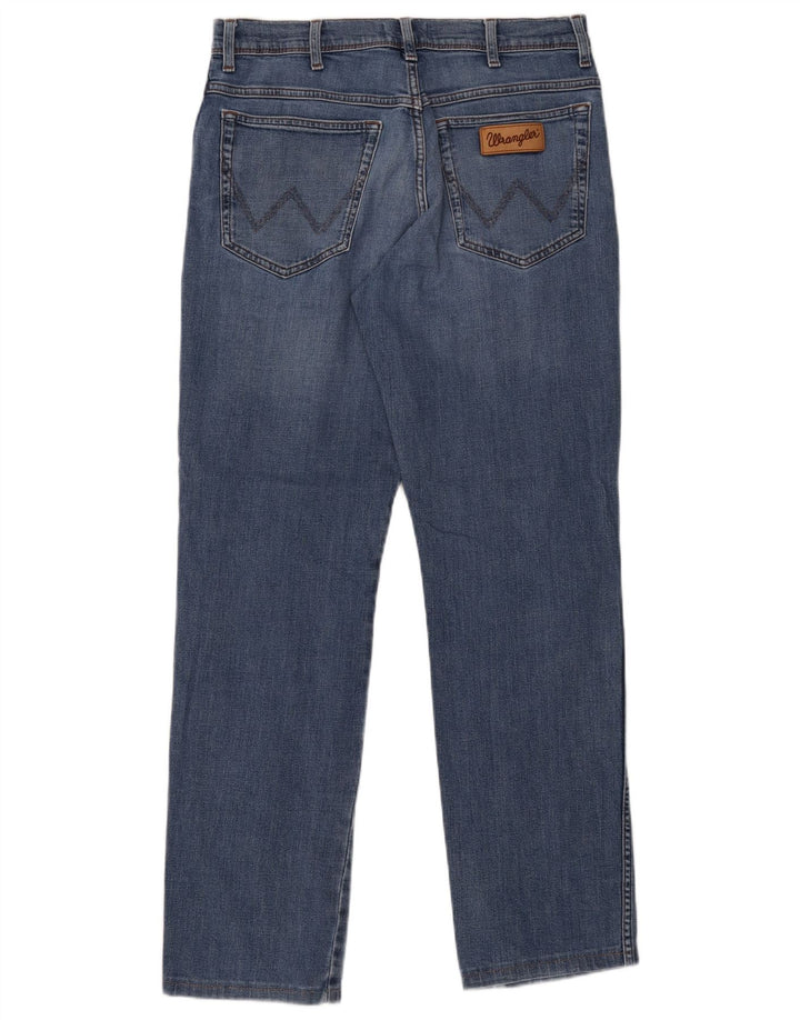 Мужские прямые джинсы Wrangler Texas W32 L31, синий хлопок