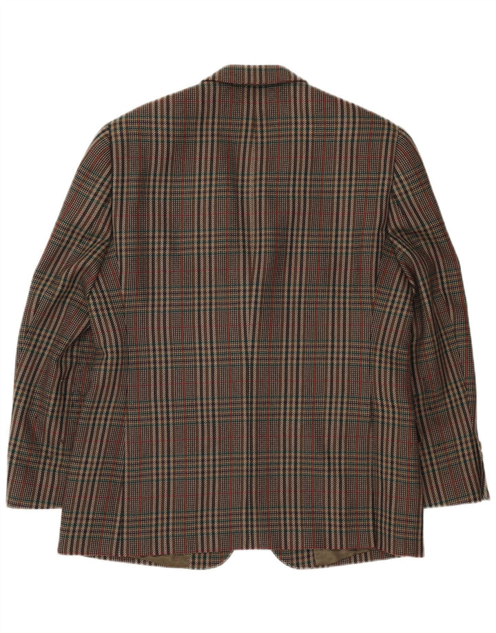 Мужской пиджак MAGEE на 2 пуговицах UK 38, средний хаки, с узором «гусиные лапки»