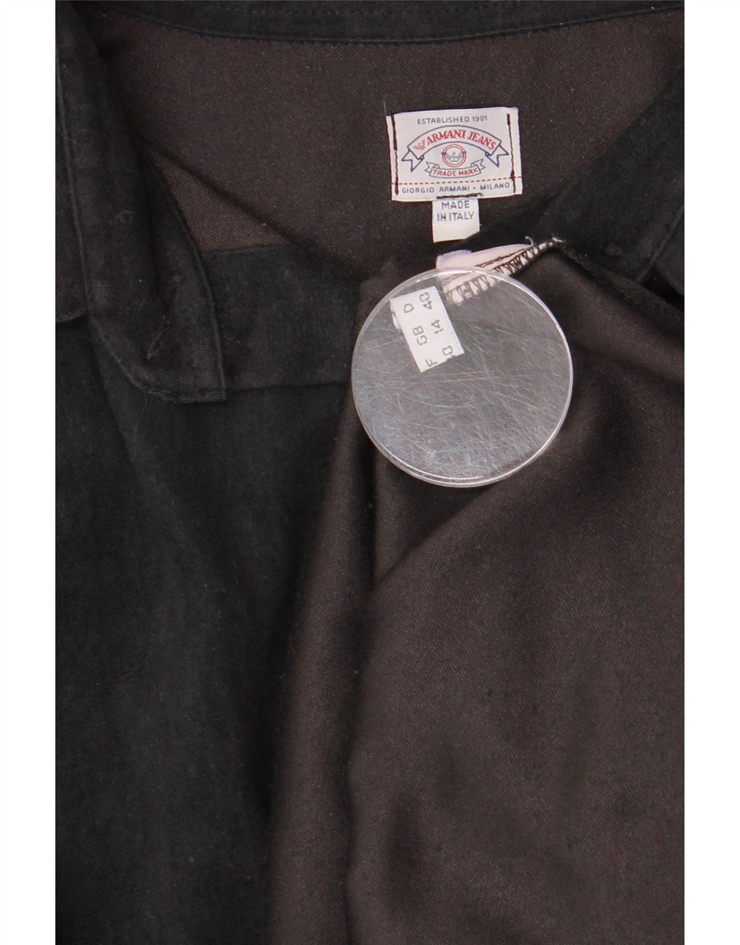 Женская рубашка Armani Jeans UK 14, большая черная