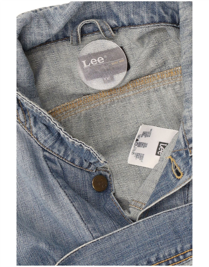 Мужская джинсовая куртка Lee UK 44 2XL, синяя, хлопок
