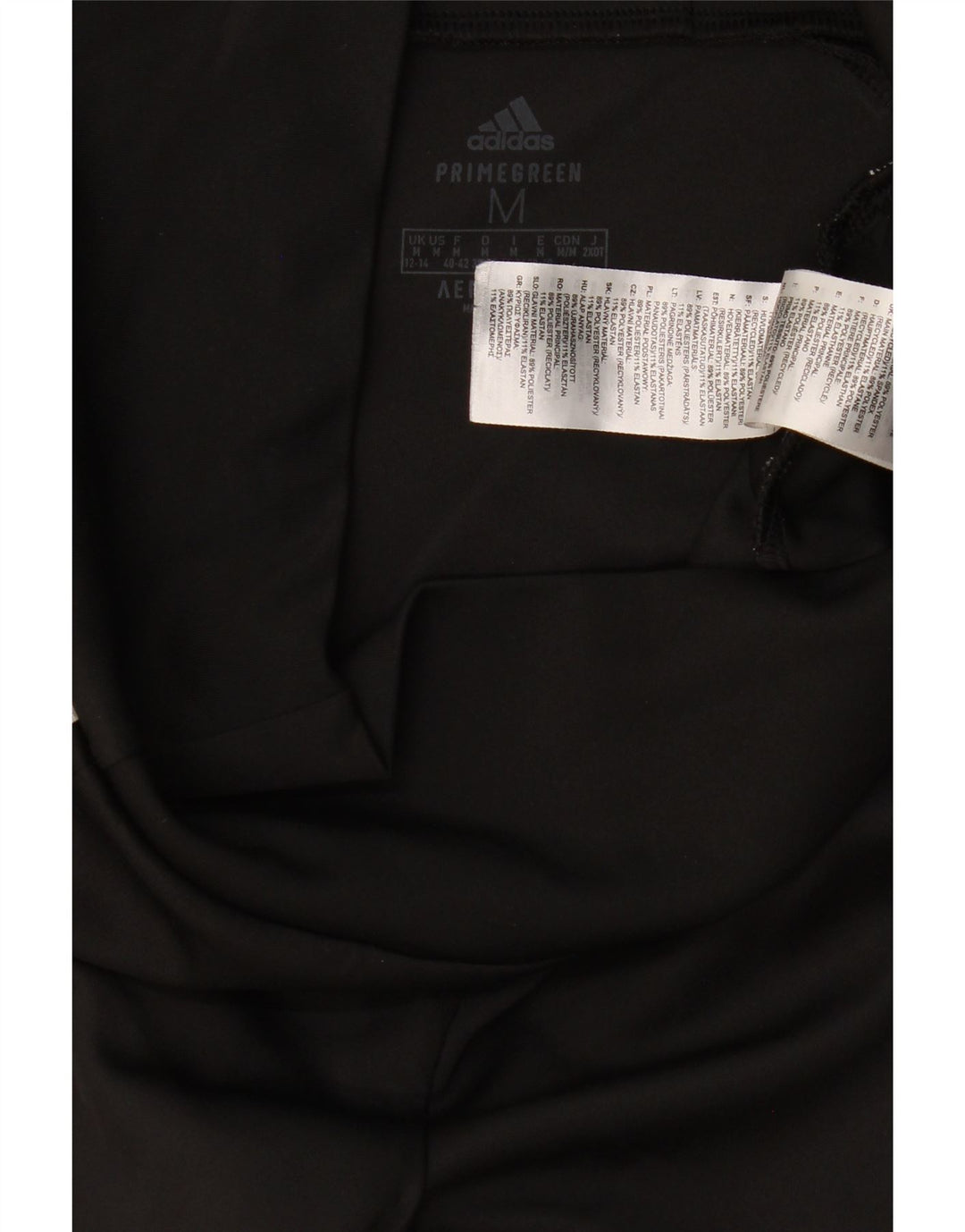 Женские леггинсы-капри Adidas Aeroready UK 12/14, средний черный полиэстер