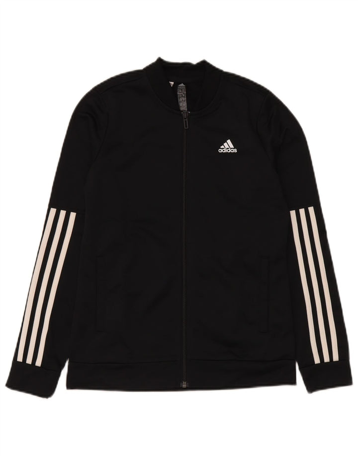 Спортивный костюм Adidas Primegreen для мальчиков, верхняя куртка 11-12 лет, черный полиэстер
