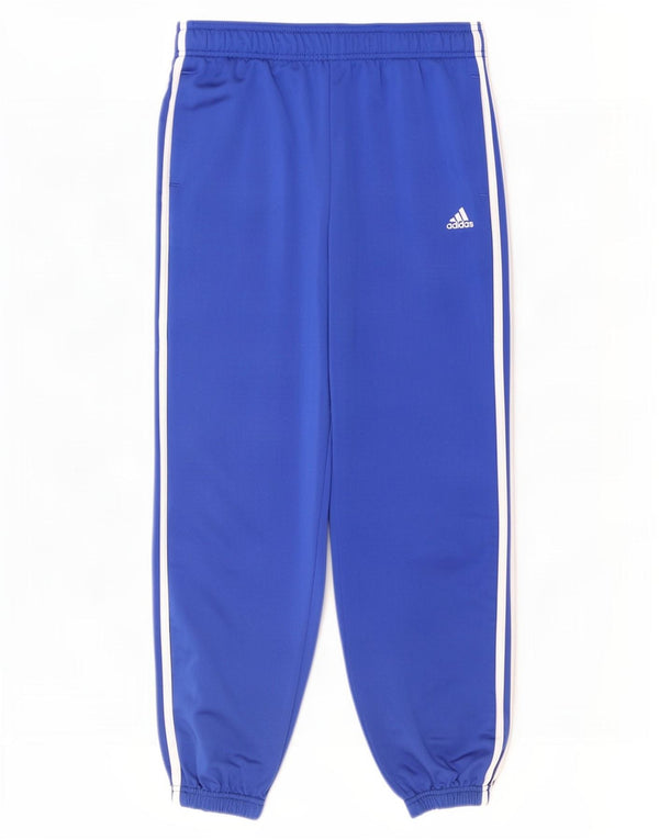 Спортивный костюм Adidas для мальчиков, брюки для бега, 15–16 лет, синий полиэстер