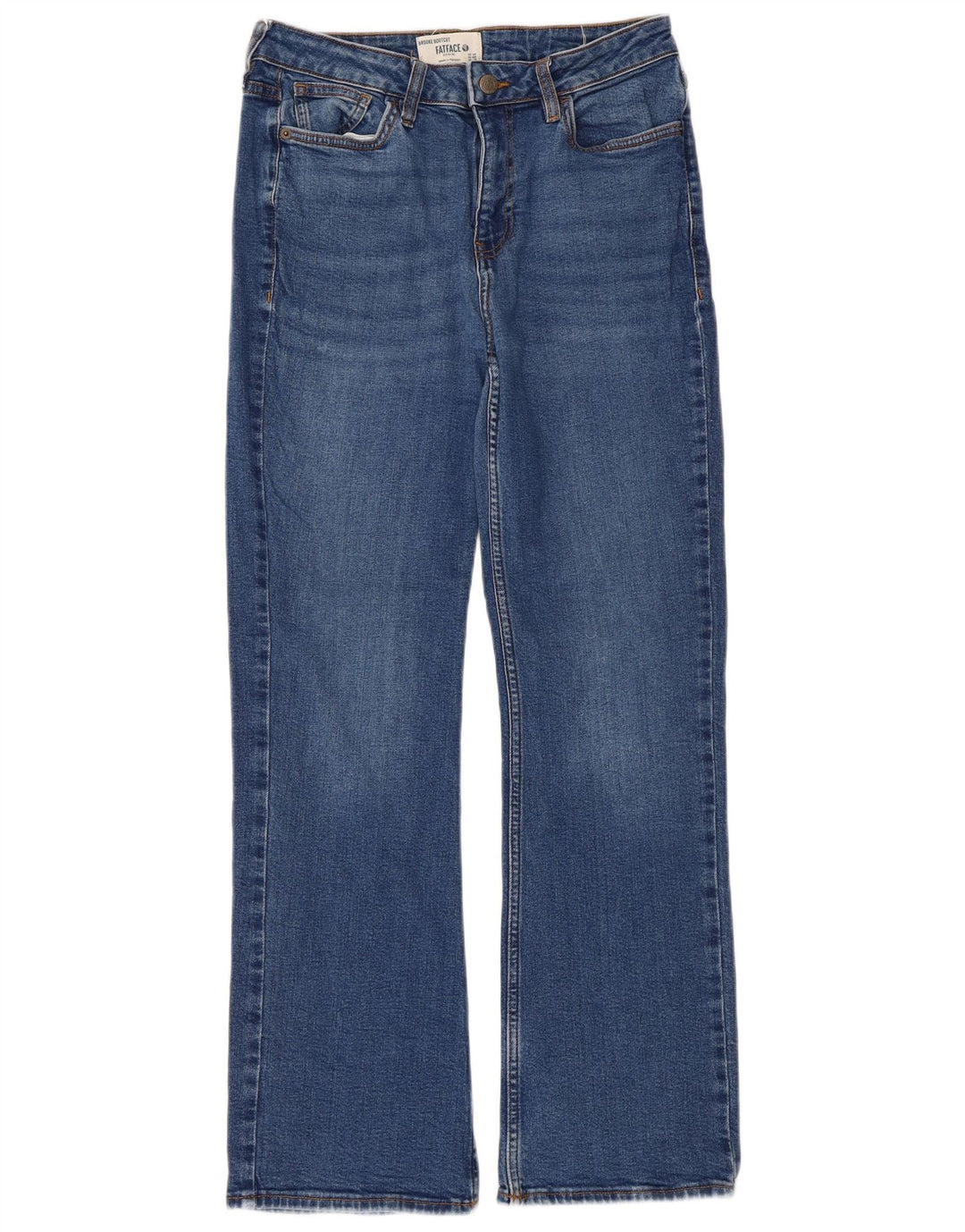Женские джинсы Bootcut Fat Face UK 12, средние W30 L29, синие, хлопок