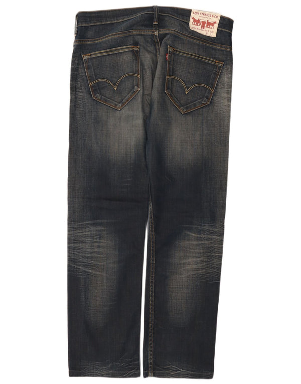 Мужские прямые джинсы Levi's 504 W33 L29 синие, хлопок