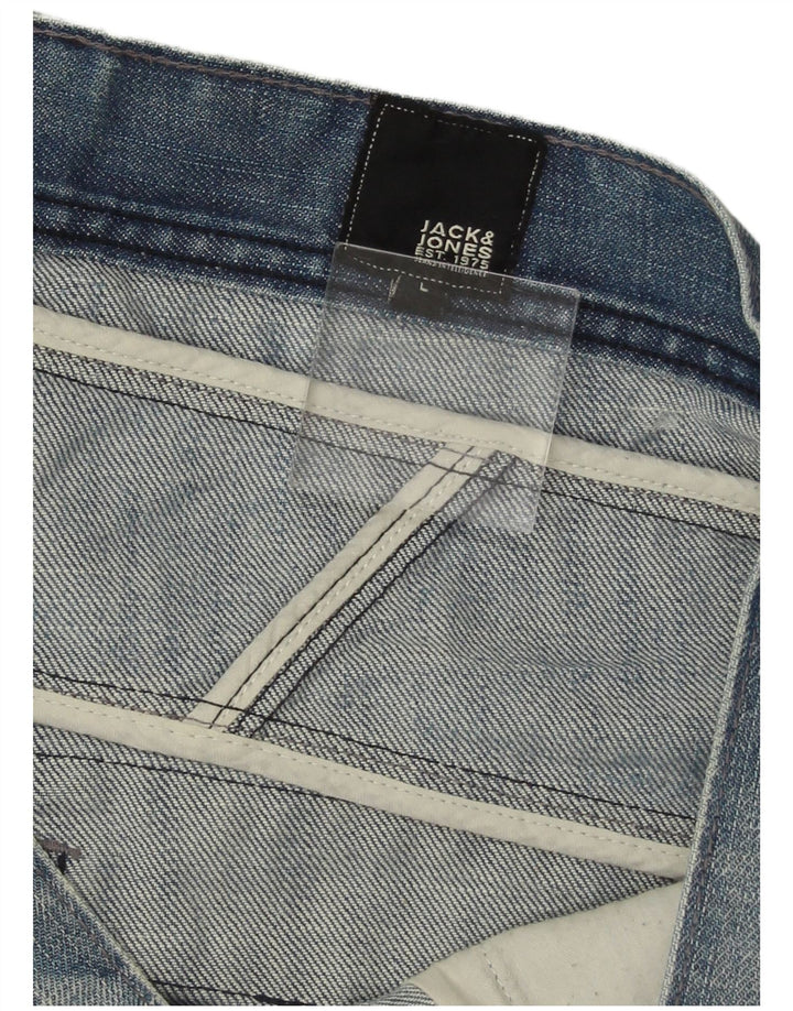 JACK & JONES Джинсовые шорты мужские большие W34 синие
