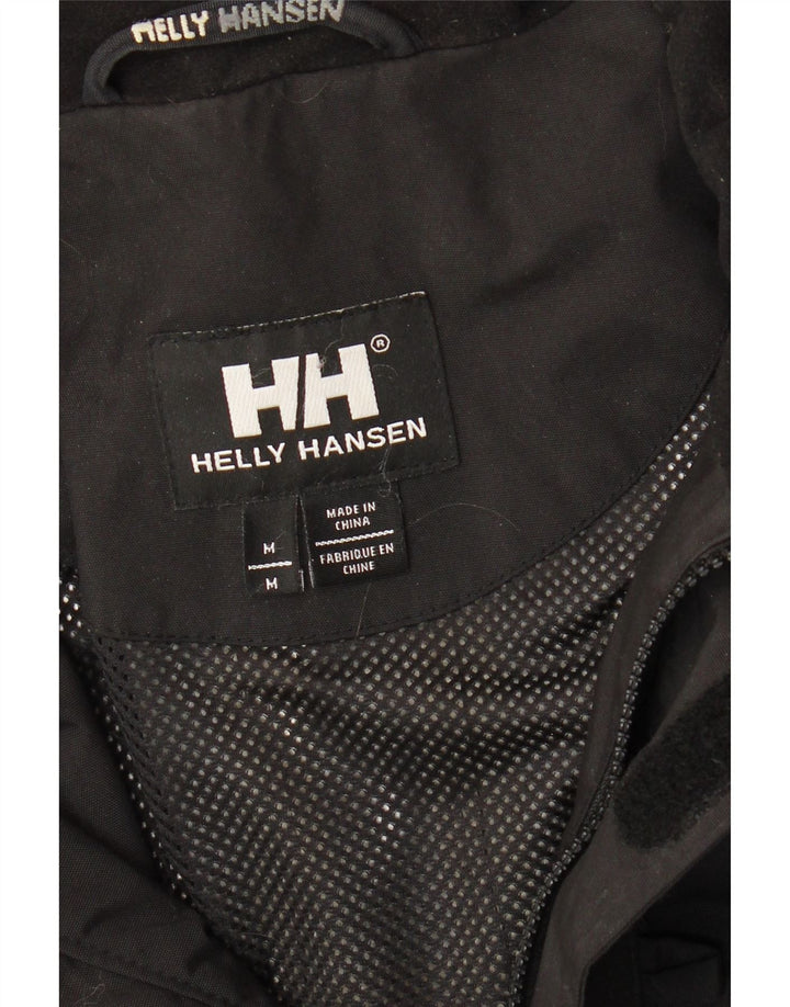 HELLY HANSEN Мужская куртка-дождевик с капюшоном UK 38, средний черный нейлон