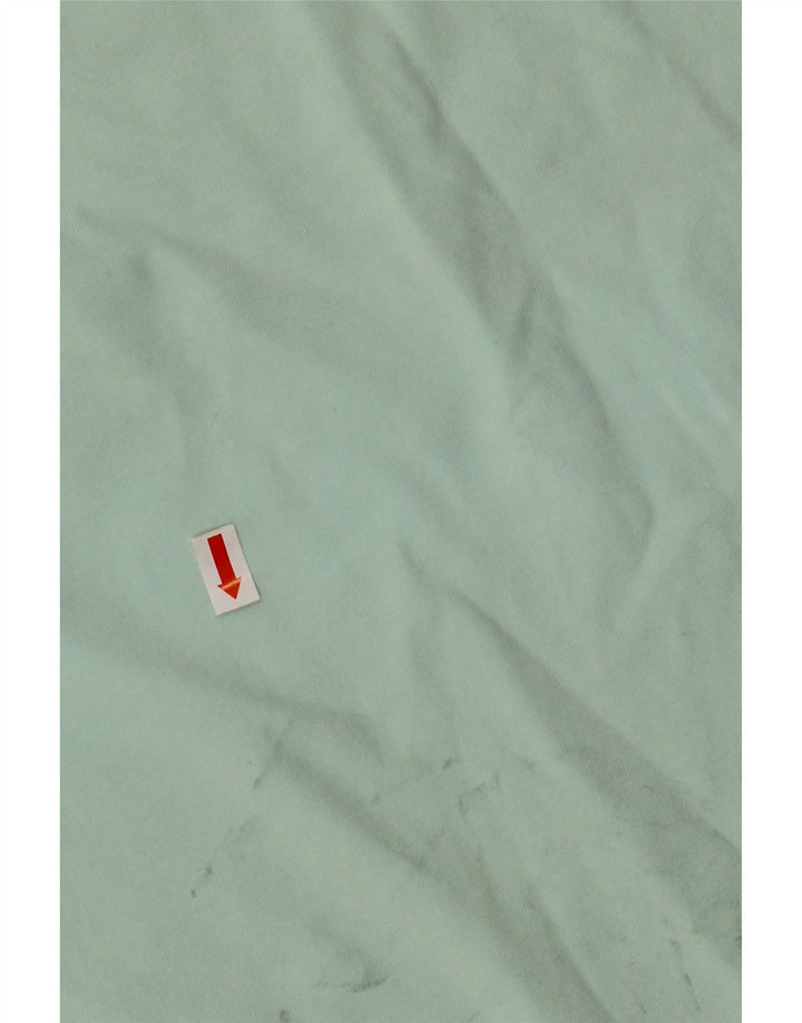 Женская футболка с рисунком NEW BALANCE Top UK 14, средний зеленый хлопок