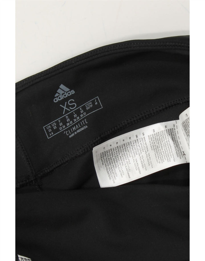 ADIDAS Womens Climalite Leggings UK 4/6 XS  Black Polyester Vintage Adidas and Second-Hand Adidas from Messina Hembry 