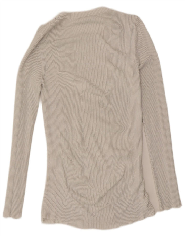 Женский топ French Connection с длинным рукавом, Великобритания, 10, маленький белый