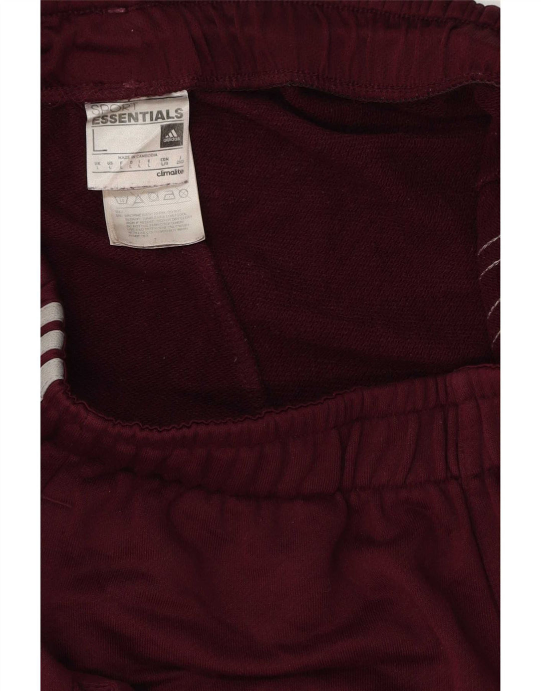 Мужские спортивные шорты Adidas Climalite, большой бордовый полиэстер