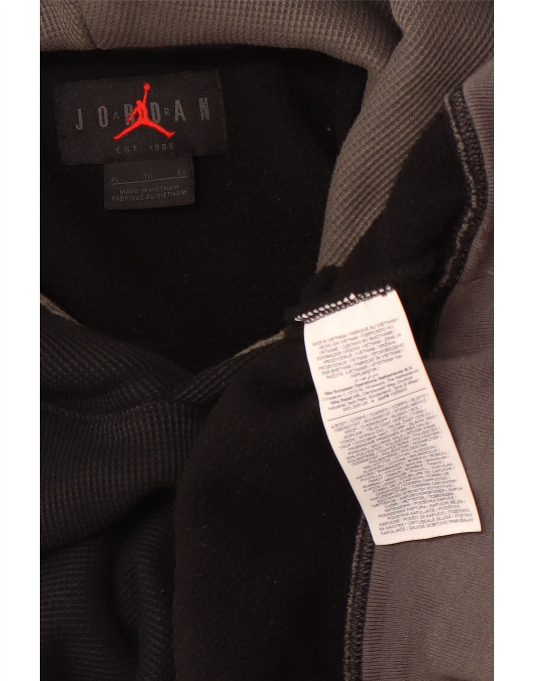 Мужской джемпер с капюшоном Jordan с графическим рисунком XL, черный полиэстер