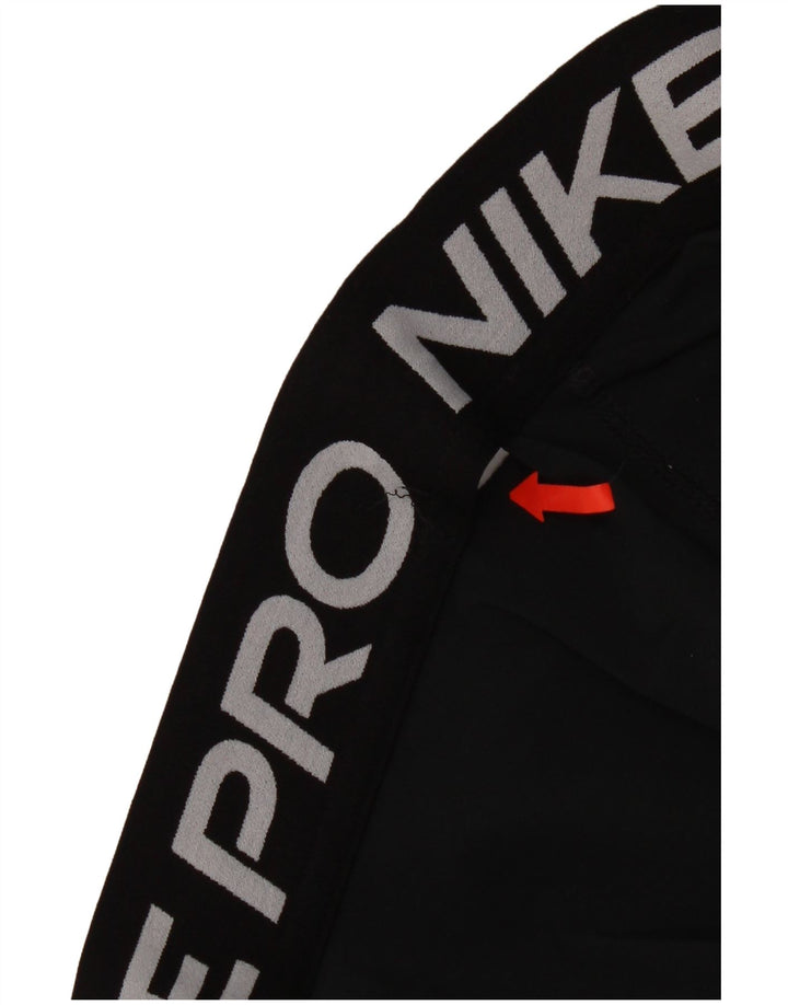 Женские леггинсы с рисунком Nike Dri Fit UK 10, маленькие черные