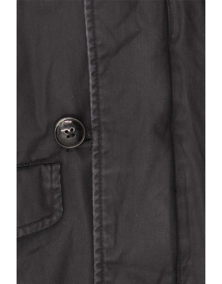 Мужская парка Woolrich с капюшоном UK 40, большая темно-синяя хлопковая куртка