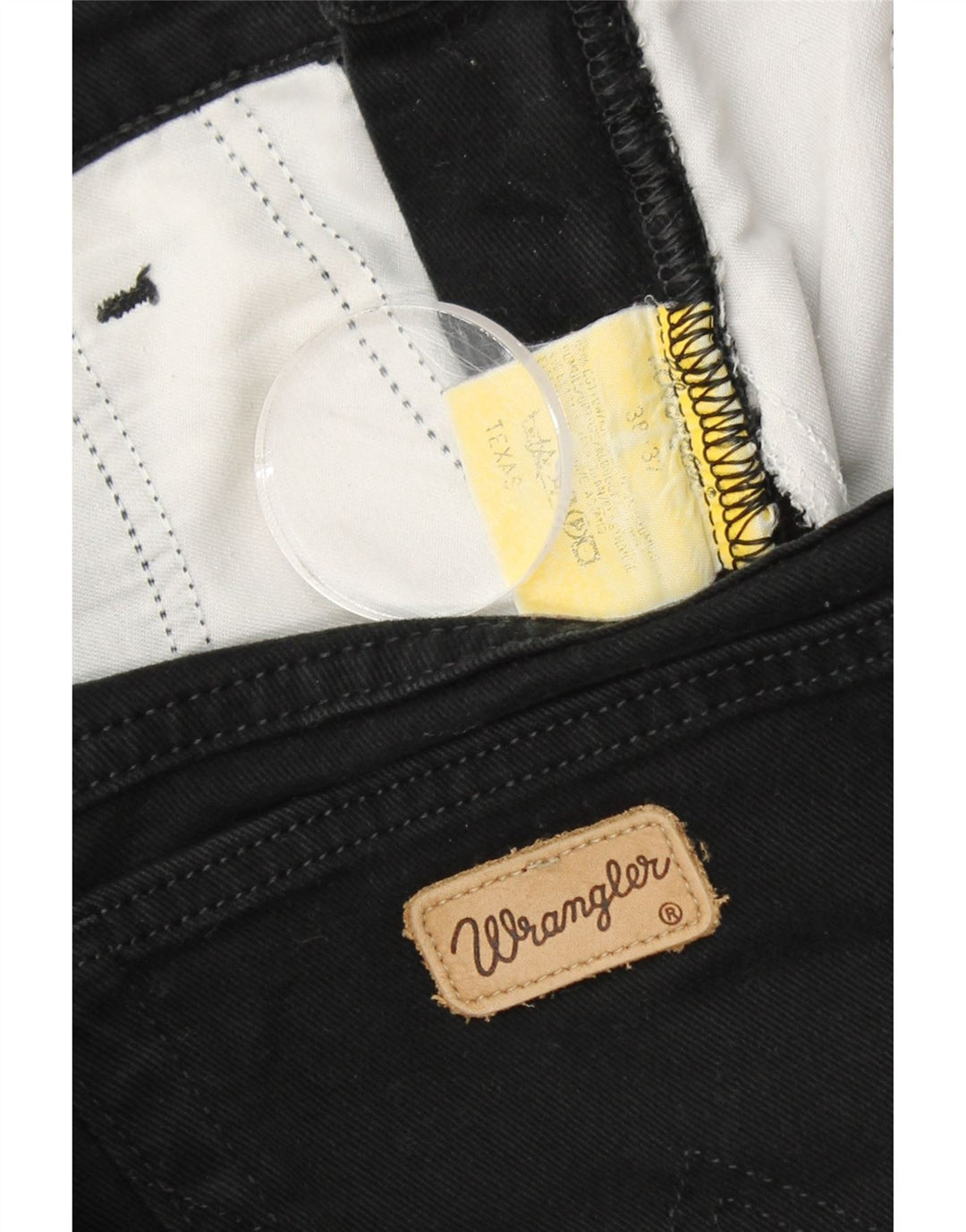 Мужские прямые джинсы WRANGLER Texas W38 L32, черный хлопок