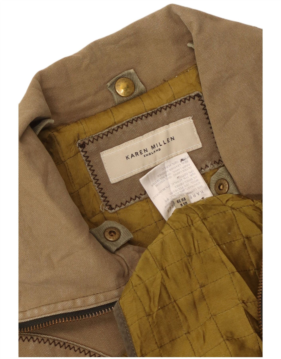 Женское пальто Karen Millen US 6, средний цвет, бежевый хлопок