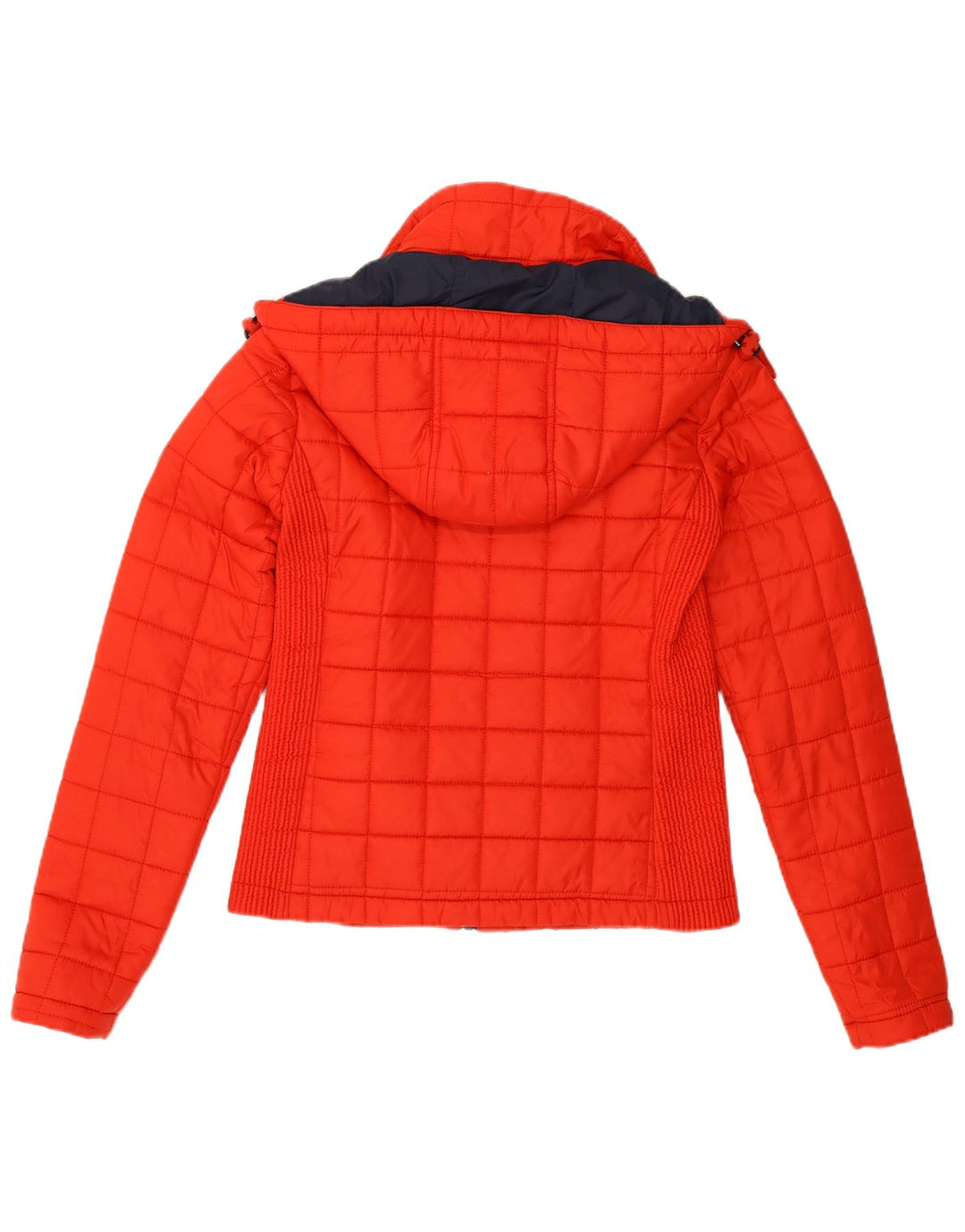 Женская утепленная куртка с капюшоном Superdry UK 8, маленький красный полиэстер