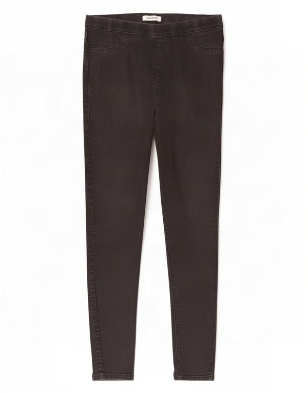 Женские джинсы джеггинсы Marks & Spencer UK 14, большие W32 L27, черные, хлопковые