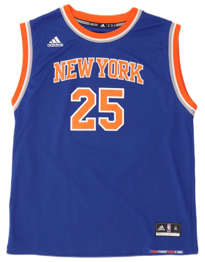 Мужской жилет с графическим рисунком ADIDAS New York Knicks XL, синий полиэстер