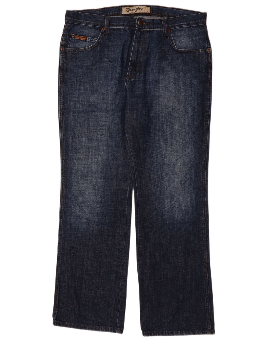 Мужские прямые джинсы WRANGLER Roxboro W36 L32, синий хлопок