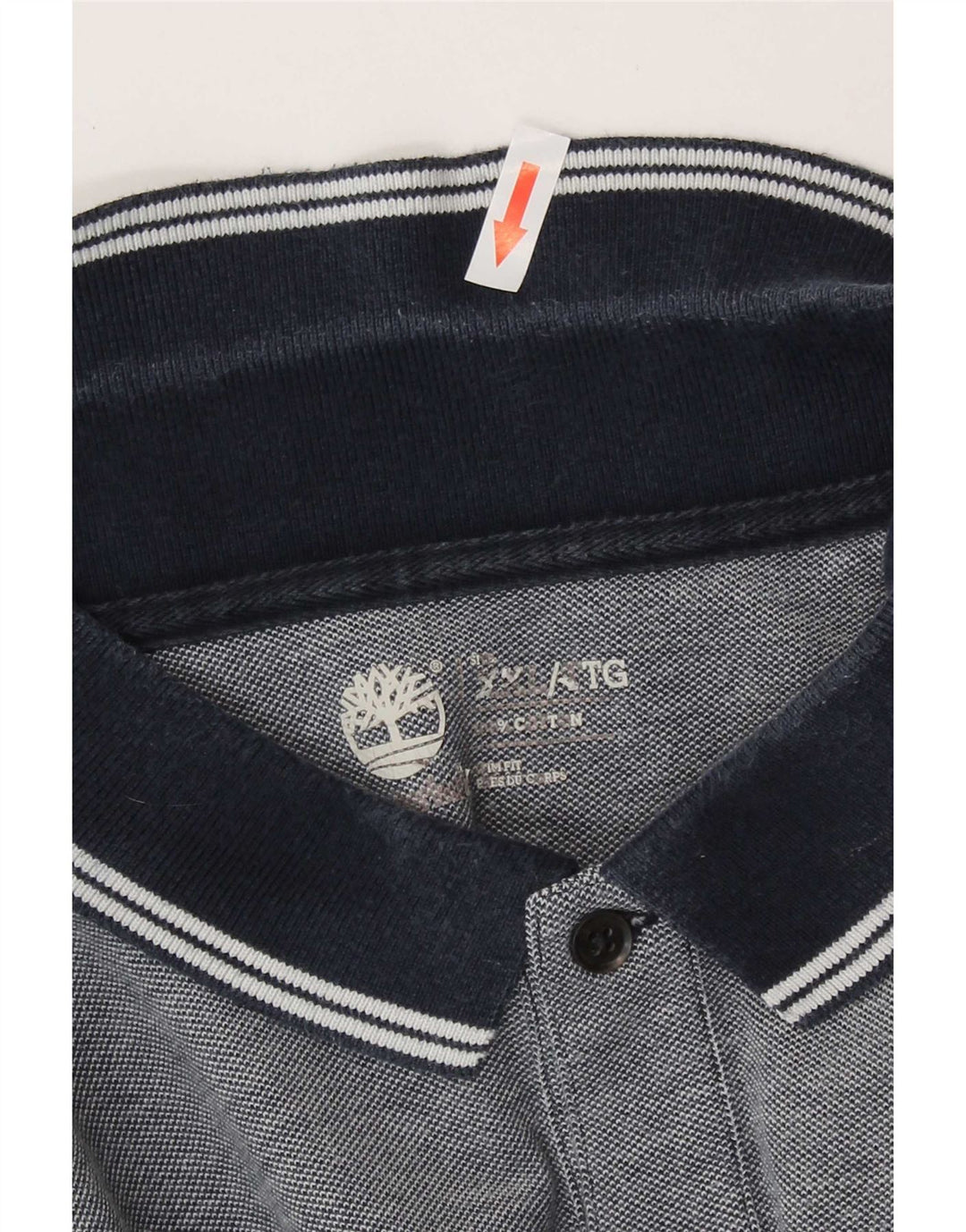Мужская рубашка-поло Timberland 2XL, синяя, хлопок