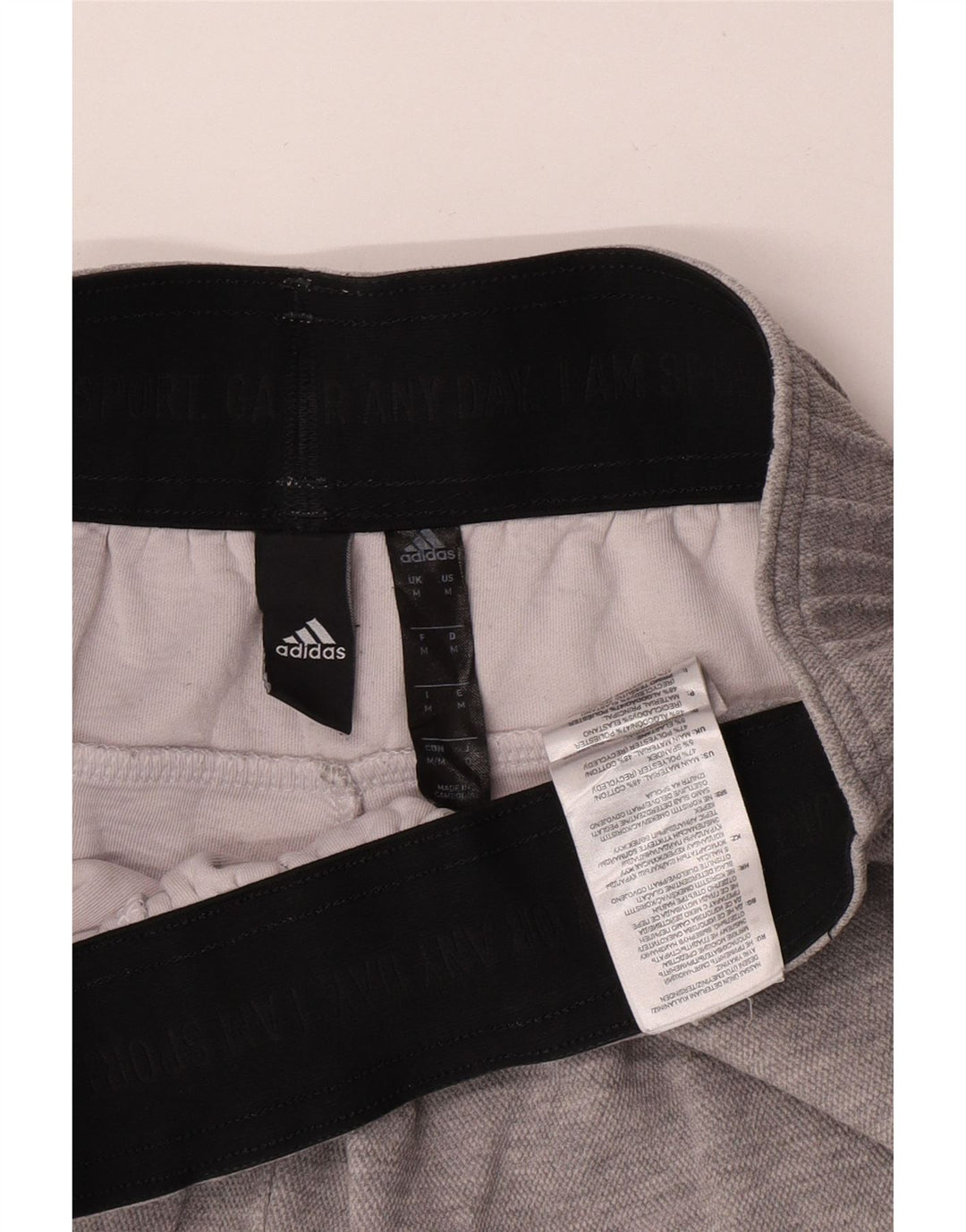 Мужские спортивные шорты Adidas среднего серого цвета, хлопок