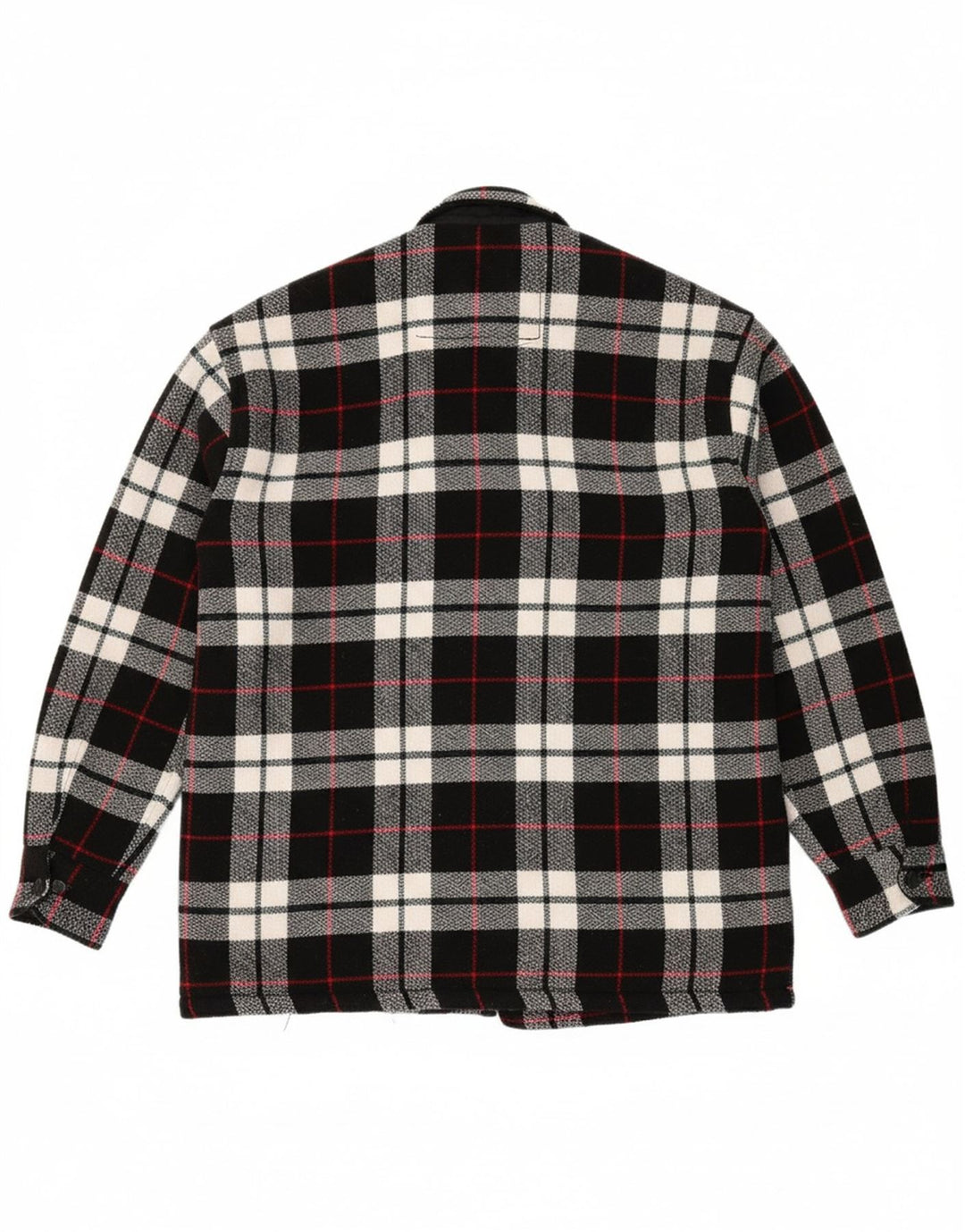 FERRE Mens Lumberjack Flannel Shirt Medium Black Plaid