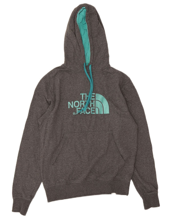 Мужской джемпер с капюшоном The North Face, маленький серый, хлопковый